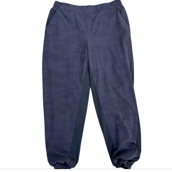 Athleta Pants - Athleta Womens 14T Brooklyn Camo Lined Jogger Pants Black Pull On Athletic